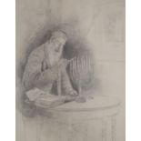 Charles Spencelayh (1865-1958), pencil drawing, 'Chanukah', signed and dated 1924, 48 x 38cm