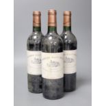 3 bottles chateau bahans haute brion 2002