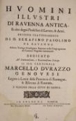 ° Pasolini, J.B. Huomini Illustri di Ravenna Antica…half title; 18th cent. vellum-backer boards,