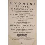 ° Pasolini, J.B. Huomini Illustri di Ravenna Antica…half title; 18th cent. vellum-backer boards,