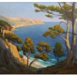 § Willem Welters (1881-1972) Pine trees on the mediterranean coastoil on canvassigned68 x 73cm