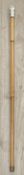 A fine 19th century sword stick, gilt etched blade, brass tip, silver mounted handle with carved and