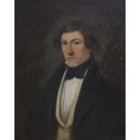 Mid 19th century English School, oil on canvas, Portrait of a gentleman, 75 x 62cm