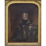 Victorian School, oil on canvas, Portrait of a seated lady, 60 x 46cm