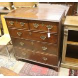 A George III mahogany chest, width 94cm, depth 48cm, height 105cm