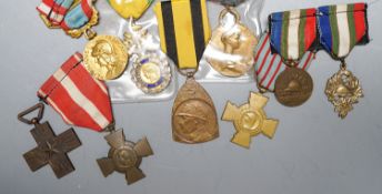 France and Belgium medals and orders - French Medaille Militaire, Croix du Combattant, Services