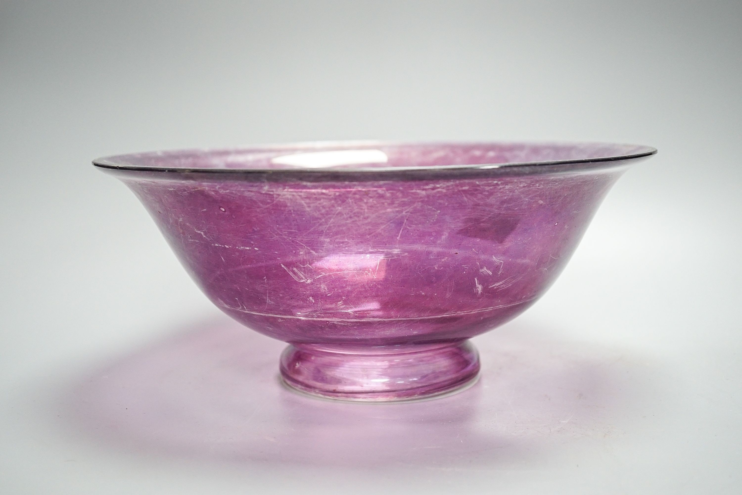 An amethyst flashed glass basin and jug. - Image 3 of 4