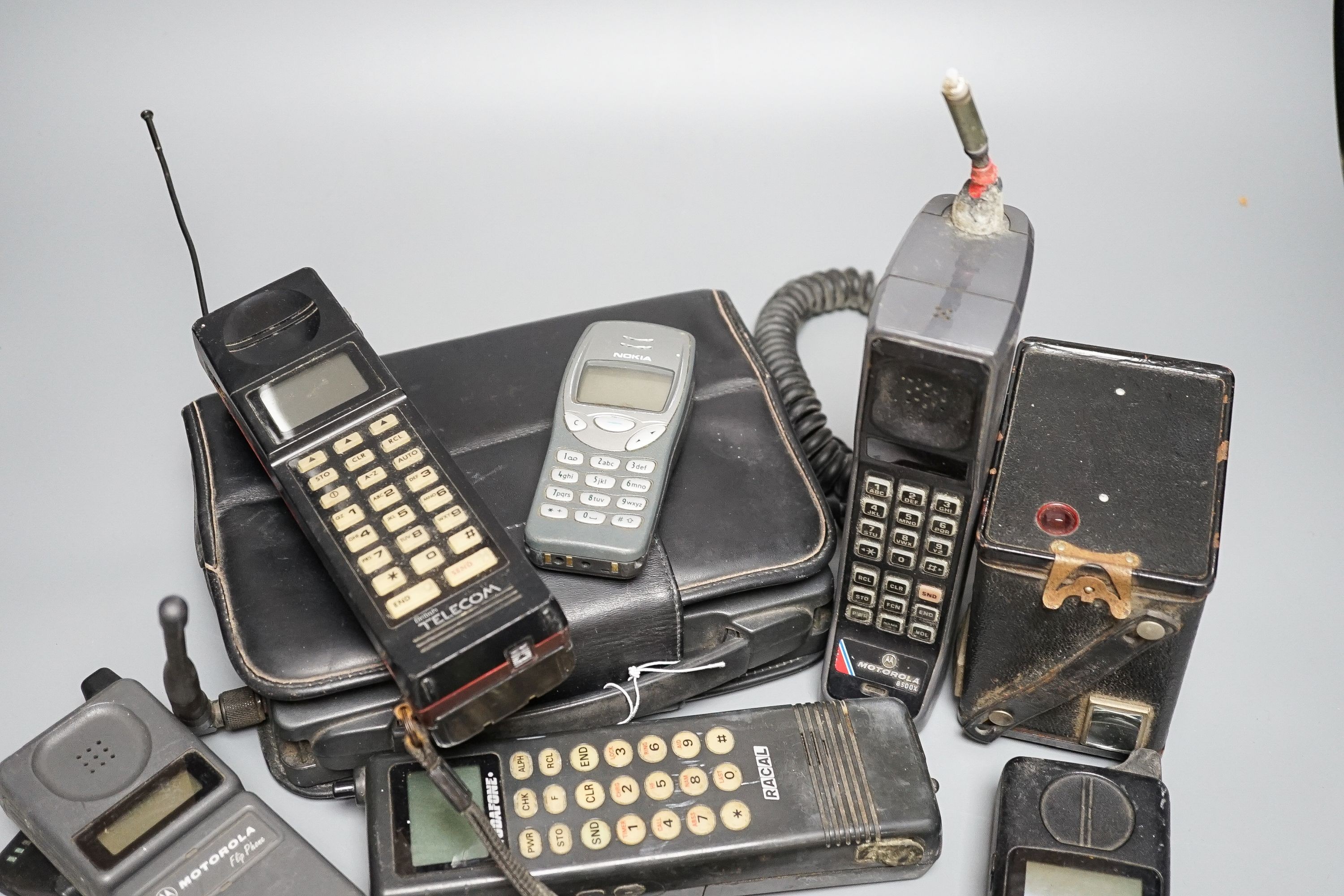 Eight early/retro mobile phones and a Box Brownie - Image 3 of 3
