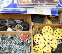 A large quantity of post-war Meccano, housed in a five drawer chest, 53cm wide