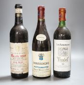 A collection of 24 bottles of red wines including 9 bottles of 1985 Bourgogne, 2 bottles of 1964