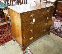 A George IV mahogany chest, width 110cm, depth 51cm, height 101cm