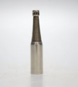 A late 1950's novelty silver cigar piercer, modelled as a champagne bottle, Mappin & Webb, London,