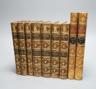 Bindings - The works of Tennyson, 7 Volumes and two others