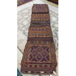 An Afghan Kelim bag/wall hanging, 280 x 78cm