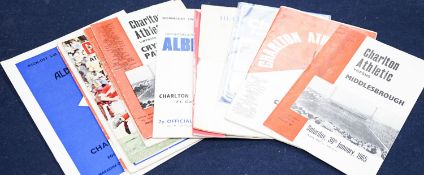 A collection of Charlton Athletic football programmes 1960s -90s