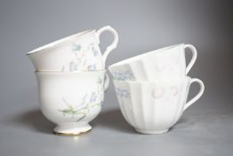 A Sadler 'Wellington' pattern China tea set and a Royal Worcester "English Garden" tea set