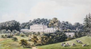 A group of assorted paintings and prints including a watercolour of Kenwood House and assorted