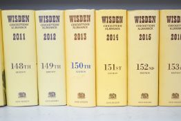 ° Wisden, John - Cricketers' Almanack, 82 vols, consisting: 1947/48 (soft back), 1949-1964 (