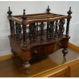 A Victorian rosewood three division serpentine front Canterbury, width 56cm, depth 40cm, height