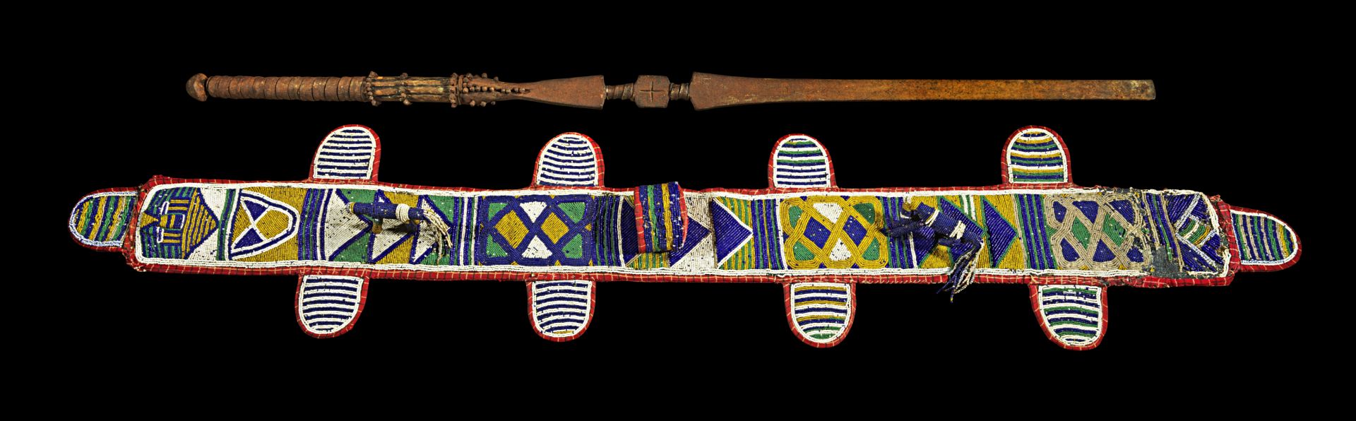 Ritual sword  orisha oko  of forged iron.