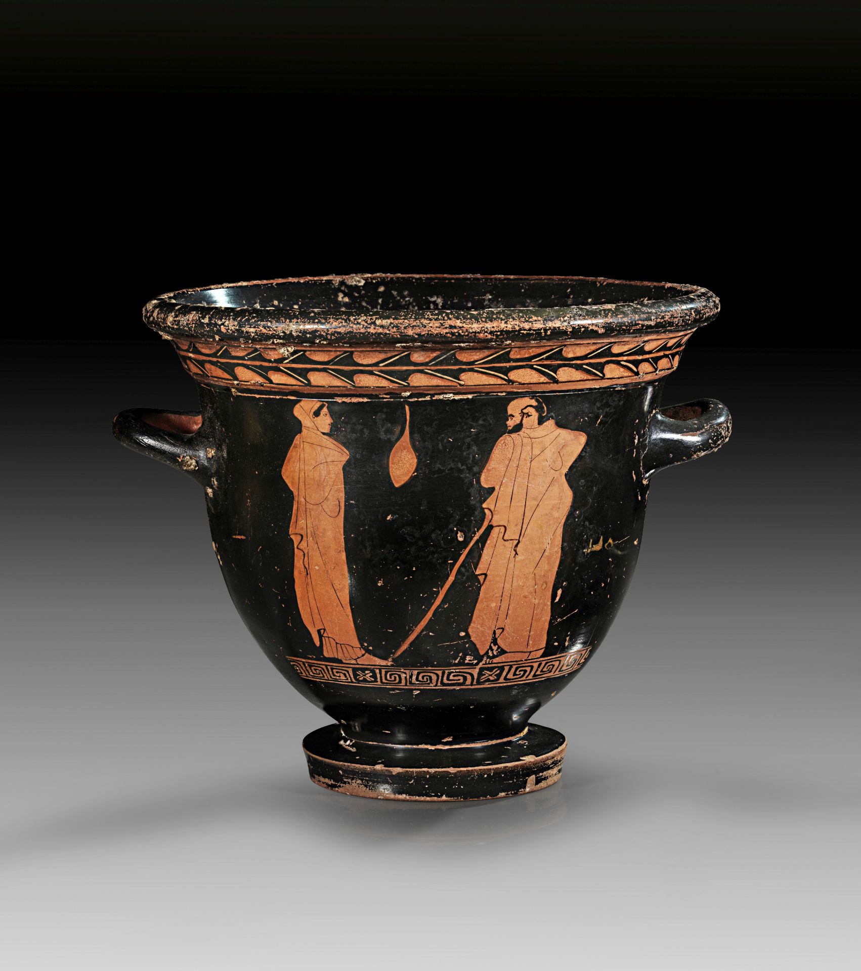 Attic red-figure bell krater. - Image 3 of 3