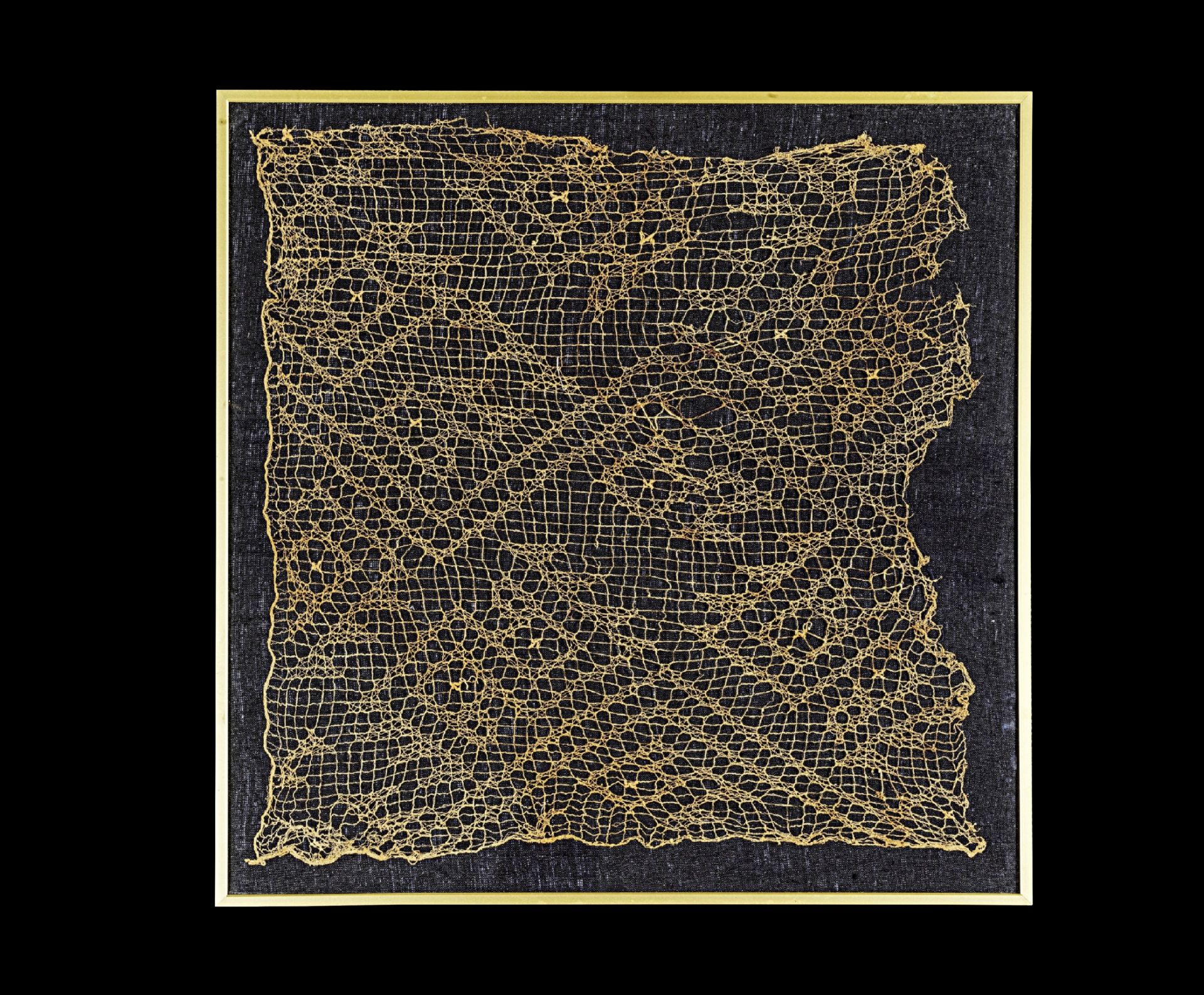 Fragment of Chancay gauze textile.