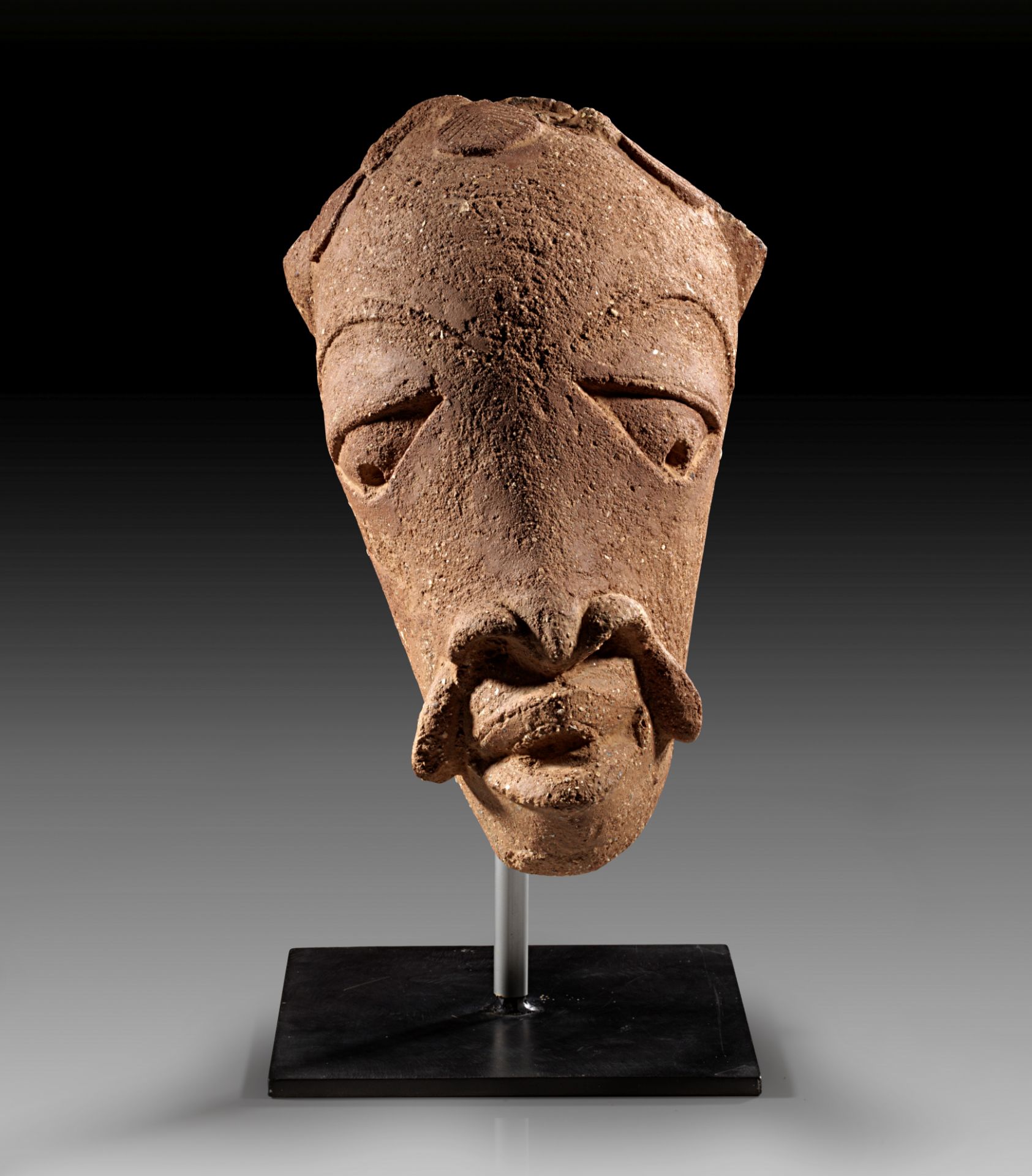 Nok, Nigeria, large terracotta head.