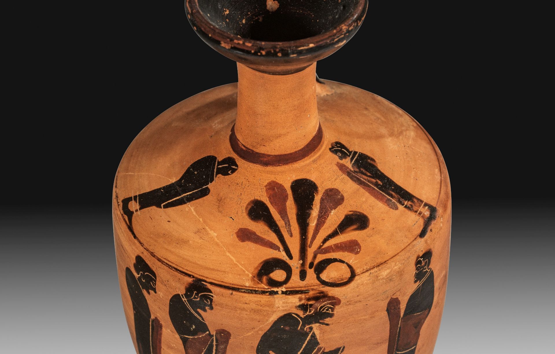 Attic black-figure shoulder lekythos. - Image 2 of 2