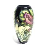 A MOORCROFT POTTERY 'CONVULULUS' PATTERN VASE of ovoid form, impressed and painted marks to base,