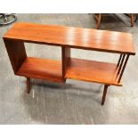 A 'RETRO' TEAK OPEN BOOKCASE 86cm wide 22ccm deep 55cm high