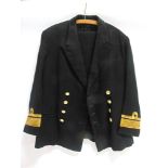 MILITARIA - ASSORTED BRITISH ROYAL NAVY OFFICER'S UNIFORM including tunics, trousers and