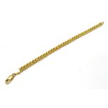 A 9CT GOLD DOUBLE ROW HOLLOW ROPE LINK BRACELET The bracelet 19cms log to a trigger claw fastener,