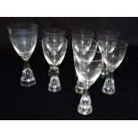 SEVEN MATCHING HOLMEGAARD 'PRINCESS' GLASSES