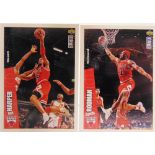 TRADE CARDS - BASKETBALL Approximately 275 Upper Deck collector's cards, (album).