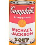 KEN SURMAN (CONTEMPORARY) 'Michael Jackson Soup' Pop Art screen print in the manner of Andy Warhol