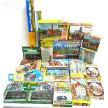 [HO / OO GAUGE]. ASSORTED PLASTIC MODEL BUILDING KITS & LINESIDE ACCESSORIES each boxed or