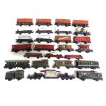 [HO GAUGE]. A MARKLIN COLLECTION comprising coaches, baggage cars and wagons, all unboxed, (26).