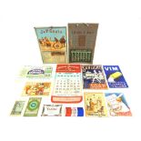 ADVERTISING - EPHEMERA Assorted wall and pocket calendars, magazine inserts and other items, late