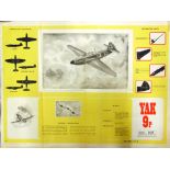 MILITARIA - SEVEN BRITISH MINISTRY OF SUPPLY RUSSIAN AIRCRAFT RECOGNITION POSTERS circa 1951,