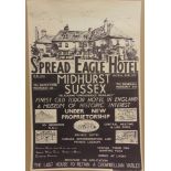ADVERTISING - ASSORTED SUSSEX AREA HOTEL & RESTAURANT POSTERS circa 1940s, including those for the