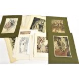 SIXTY-TWO ARTHUR RACKHAM BOOK ILLUSTRATIONS mostly colour plates, all unframed.