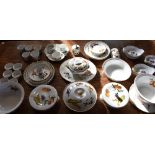 A COLLECTION OF ROYAL WORCESTER 'EVESHAM' CERAMICS including lidded tureens, plates, ramekins,