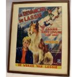 A MINI FILM POSTER, 'LA REVANCHE DE LASSIE / DE WRAAK VAN LASSIE' [The Revenge of Lassie] (The