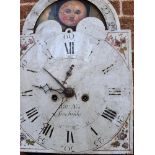 A GEORGE III MAHOGANY CASED LONGCASED CLOCK the enamel dial inscribed 'Will New Trowbridge', with