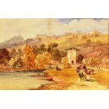 The Bridge at Narni 19TH CENTURY SCHOOL after the original by James Duffield Harding Watercolour