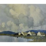 PAUL HENRY RHA (1876-1958) 'The Blue Hills of Connemara' Coloured print Signed in pencil lower