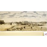 RACHEL ANN LE BAS, N.E.A.C., R.E. (ENGLISH, 1923-2020) 'Walberswick Ferry', etching, artist's proof,