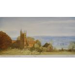 RACHEL ANN LE BAS, N.E.A.C., R.E. (ENGLISH, 1923-2020) 'Cothelstone Church & Manor - Somerset',