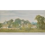 RACHEL ANN LE BAS, N.E.A.C., R.E. (ENGLISH, 1923-2020) 'Cothelstone Manor - Somerset', aquatint