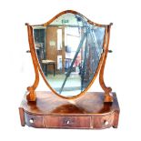 VICTORIAN CIRCULAR TILT TOP TABLE, raised on a central column and a tripod base, together with a,